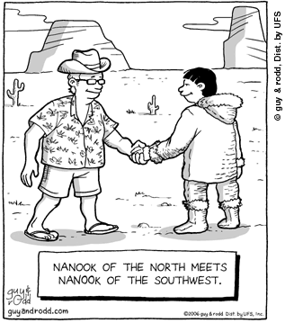 Newspaper Rock: Another Eskimo cartoon