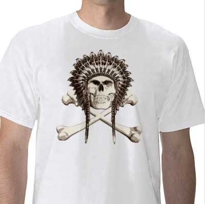 I floated in TShirt Shows Skull in Headdress Allow me to elucidate